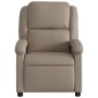 Sillón de masaje reclinable cuero sintético color capuchino de , Sillones - Ref: Foro24-371788, Precio: 230,64 €, Descuento: %