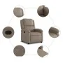 Sillón reclinable de cuero sintético color capuchino de , Sillones - Ref: Foro24-371781, Precio: 221,08 €, Descuento: %