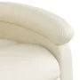 Sillón reclinable de cuero sintético crema de , Sillones - Ref: Foro24-371776, Precio: 202,45 €, Descuento: %