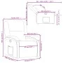 Cremefarbener Liegestuhl aus Kunstleder von , Sessel - Ref: Foro24-371776, Preis: 202,45 €, Rabatt: %