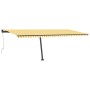 Toldo automático LED sensor de viento amarillo blanco 600x300cm de , Toldos - Ref: Foro24-3069813, Precio: 831,80 €, Descuent...