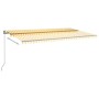 Toldo automático LED sensor de viento amarillo blanco 600x300cm de , Toldos - Ref: Foro24-3069813, Precio: 831,80 €, Descuent...