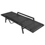 Tumbona con cojín de ratán sintético negro de vidaXL, Tumbonas - Ref: Foro24-43108, Precio: 158,74 €, Descuento: %