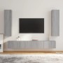 Set de muebles para TV 4 pzas madera contrachapada gris Sonoma de , Muebles TV - Ref: Foro24-3114212, Precio: 172,45 €, Descu...