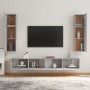 Set de muebles para TV 4 pzas madera contrachapada gris Sonoma de , Muebles TV - Ref: Foro24-3114212, Precio: 172,45 €, Descu...