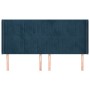 Cabecero con orejas de terciopelo azul oscuro 163x16x118/128 cm de , Cabeceros y pies de cama - Ref: Foro24-3119876, Precio: ...