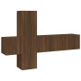 Set de muebles para TV 3 pzas madera contrachapada roble marrón de , Muebles TV - Ref: Foro24-3120229, Precio: 115,31 €, Desc...