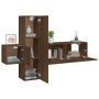 Set de muebles para TV 3 pzas madera contrachapada roble marrón de , Muebles TV - Ref: Foro24-3120229, Precio: 115,31 €, Desc...