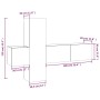Set de muebles para TV 3 pzas madera contrachapada roble marrón de , Muebles TV - Ref: Foro24-3120229, Precio: 115,31 €, Desc...