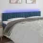 LED-Kopfteil aus dunkelbraunem Samt, 160 x 5 x 78/88 cm von , Kopf- und Fußteile - Ref: Foro24-3121908, Preis: 71,14 €, Rabat...