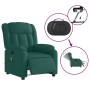 Sillón reclinable de masaje eléctrico tela verde oscuro en Sillones | Comprar online en Foru.es
