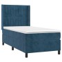 Cama box spring con colchón terciopelo azul oscuro 80x200 cm de , Camas y somieres - Ref: Foro24-3132769, Precio: 306,20 €, D...