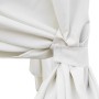 Tumbona con cortinas de ratán sintético marrón de vidaXL, Camas para exteriores - Ref: Foro24-42947, Precio: 470,10 €, Descue...