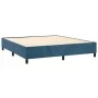 Boxspringbett mit Matratze und LED dunkelblauem Samt 160x200 cm von , Betten und Lattenroste - Ref: Foro24-3136255, Preis: 54...