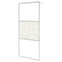 Mampara ducha con estante vidrio ESG aluminio cromado 100x195cm de , Paredes y mamparas de ducha - Ref: Foro24-3185502, Preci...