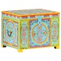 Caja almacenaje pintada a mano 50x40x40 cm madera mango maciza de , Cestas para almacenaje - Ref: Foro24-323540, Precio: 160,...