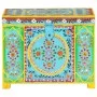 Caja almacenaje pintada a mano 50x40x40 cm madera mango maciza de , Cestas para almacenaje - Ref: Foro24-323540, Precio: 156,...