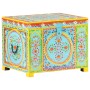 Caja almacenaje pintada a mano 50x40x40 cm madera mango maciza de , Cestas para almacenaje - Ref: Foro24-323540, Precio: 160,...