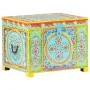 Caja almacenaje pintada a mano 50x40x40 cm madera mango maciza de , Cestas para almacenaje - Ref: Foro24-323540, Precio: 156,...