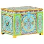 Caja almacenaje pintada a mano 50x40x40 cm madera mango maciza de , Cestas para almacenaje - Ref: Foro24-323540, Precio: 156,...