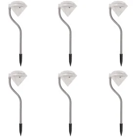 Lámparas LED solares para jardín 6 unidades 9x7,8x29,5 cm de , Iluminación de exterior - Ref: Foro24-42341, Precio: 20,96 €, ...