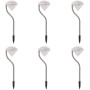 Lámparas LED solares para jardín 6 unidades 9x7,8x29,5 cm de , Iluminación de exterior - Ref: Foro24-42341, Precio: 21,32 €, ...