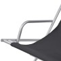 Tumbonas reclinables 2 unidades acero negro de vidaXL, Tumbonas - Ref: Foro24-42936, Precio: 134,62 €, Descuento: %
