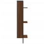Estantería de pared 3 niveles madera marrón roble 30x25x100 cm de , Estantes y estanterías - Ref: Foro24-836307, Precio: 31,7...