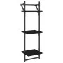 Estantes de pared con barras 6 pzas madera de ingeniería negro de , Estantes y estanterías - Ref: Foro24-836268, Precio: 58,3...