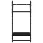 Estantes de pared con barras 6 pzas madera de ingeniería negro de , Estantes y estanterías - Ref: Foro24-836268, Precio: 58,3...