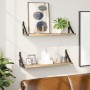 Estantes de pared 2 unidades roble Sonoma 60x15x15,5 cm de , Estantes y estanterías - Ref: Foro24-836324, Precio: 28,80 €, De...