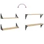 Estantes de pared 2 unidades roble Sonoma 60x15x15,5 cm de , Estantes y estanterías - Ref: Foro24-836324, Precio: 27,32 €, De...