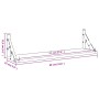 Estantes de pared 2 unidades roble Sonoma 60x15x15,5 cm de , Estantes y estanterías - Ref: Foro24-836324, Precio: 28,80 €, De...
