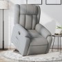 Sillón reclinable elevable de tela gris claro en Sillones | Comprar online en Foru.es