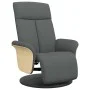 Sillón reclinable con reposapiés tela gris oscuro de , Sillones - Ref: Foro24-356522, Precio: 240,44 €, Descuento: %