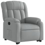 Sillón reclinable elevable de tela gris claro en Sillones | Comprar online en Foru.es