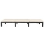 Tumbona de jardín con cojín de ratán sintético negro de vidaXL, Tumbonas - Ref: Foro24-42846, Precio: 162,18 €, Descuento: %