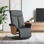 Sillón reclinable de masaje con reposapiés tela gris oscuro de , Sillones - Ref: Foro24-356534, Precio: 234,35 €, Descuento: %