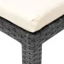 Tumbona de jardín con cojín de ratán sintético negro de vidaXL, Tumbonas - Ref: Foro24-42846, Precio: 159,64 €, Descuento: %