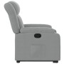 Sillón reclinable elevable de tela gris claro en Sillones | Comprar online en Foru.es
