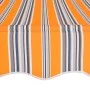 Toldo manual retráctil 150 cm amarillo y azul rayas de vidaXL, Toldos - Ref: Foro24-43225, Precio: 65,44 €, Descuento: %