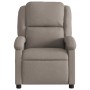 Sillón reclinable de tela gris taupe de , Sillones - Ref: Foro24-371759, Precio: 233,59 €, Descuento: %