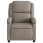 Taupe gray fabric reclining massage chair by , Armchairs - Ref: Foro24-371771, Price: 207,18 €, Discount: %