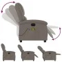 Taupe gray fabric reclining massage chair by , Armchairs - Ref: Foro24-371771, Price: 207,18 €, Discount: %