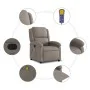 Taupe gray fabric reclining massage chair by , Armchairs - Ref: Foro24-371771, Price: 207,18 €, Discount: %
