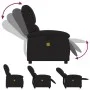 Sillón reclinable de masaje de tela negro de , Sillones - Ref: Foro24-371765, Precio: 205,72 €, Descuento: %