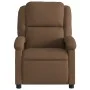 Sillón reclinable con masaje de tela marrón de , Sillones - Ref: Foro24-371767, Precio: 251,50 €, Descuento: %