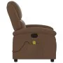 Sillón reclinable con masaje de tela marrón de , Sillones - Ref: Foro24-371767, Precio: 251,50 €, Descuento: %