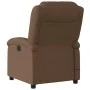 Sillón reclinable con masaje de tela marrón de , Sillones - Ref: Foro24-371767, Precio: 251,50 €, Descuento: %