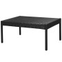 Set muebles de jardín 6 piezas y cojines ratán sintético negro de vidaXL, Conjuntos de jardín - Ref: Foro24-43010, Precio: 38...